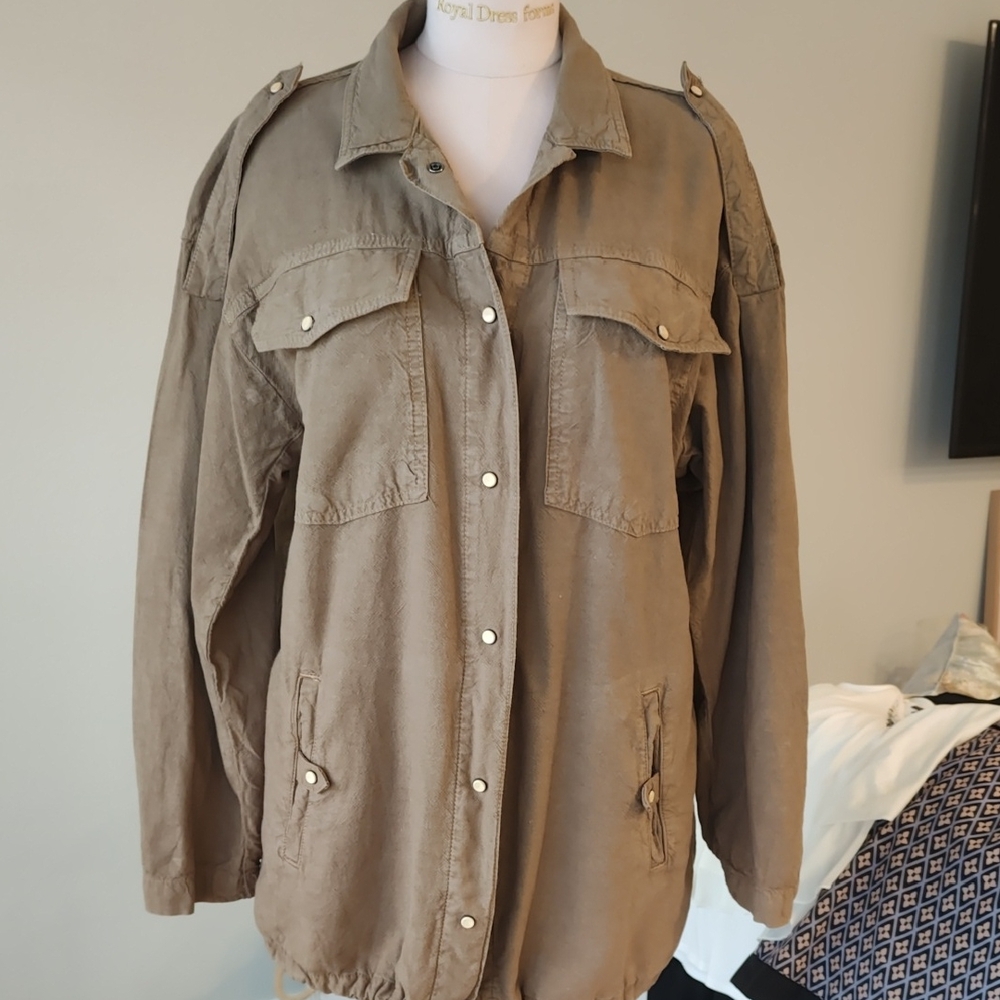 Zara Women's Utility Jacket in Brown